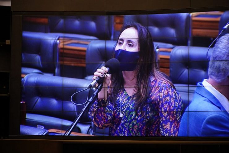 Deputada Adriana Ventura no Plenário da Câmara