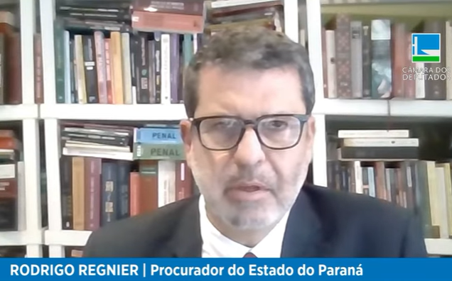 Participação de Rodrigo Regnier, procurador do Estado de São Paulo, na audiência pública 10 anos da Operação Lava Jato, proposta pela deputada Adriana Ventura