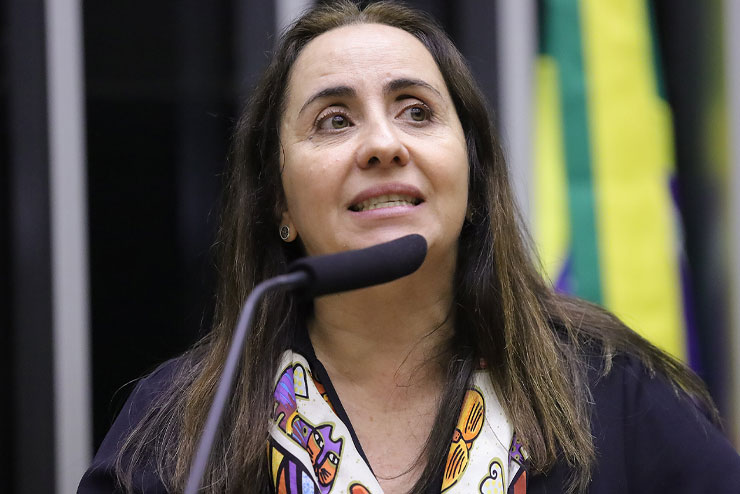 Deputada Adriana Ventura discursando no Plenário da Câmara dos Deputados sobre a Portaria nº 528/2024 do MEC.