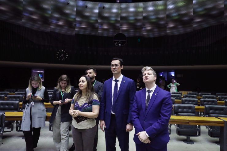 Deputados Adriana Ventura, Deltan Dallagnol e Marcel Van Hattem